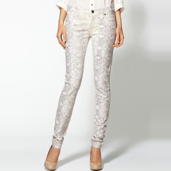 7 for all mankind snakeskin jeans